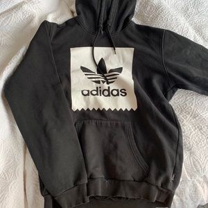 Black adidas hoodie sweatshirt